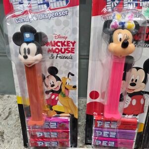 Disney Mickey Mouse and Friends PEZ Candy Dispenser Set with Candy‎ New